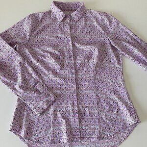 Dover Saddlery Light Purple Riding Shirt Women's Medium Poly/Spandex Violet